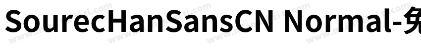 SourecHanSansCN Normal字体转换